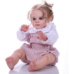 24 inch Reborn Baby Dolls Soft Vinyl Silicone Newborn Girl Reborn Dolls Toddler
